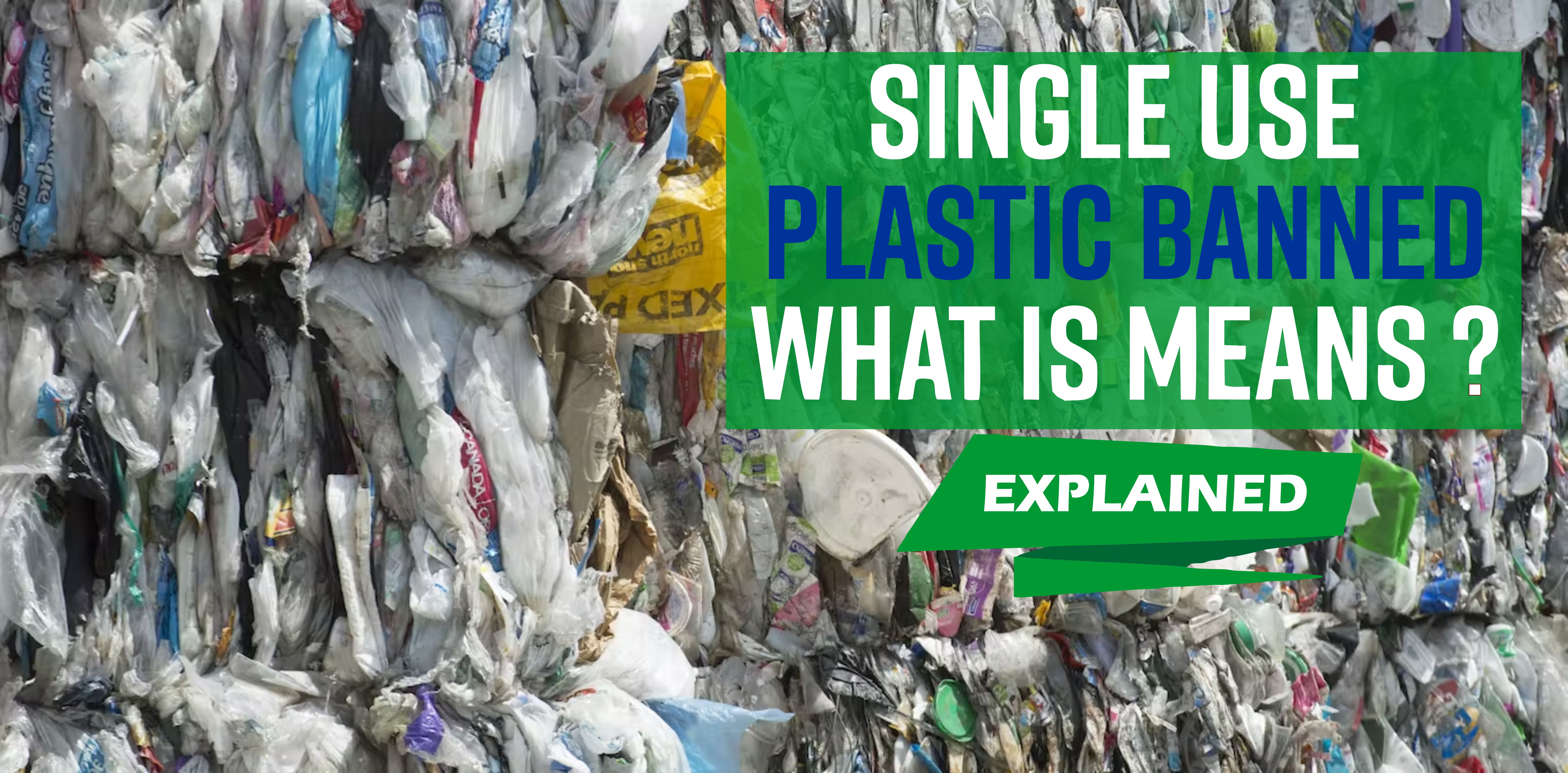 What is the single use plastic ban in India?